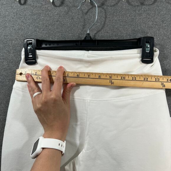 Women with Control Tall Tummy Control Full Leg Crop Pants White, Tall XX-Small - Picture 6 of 10